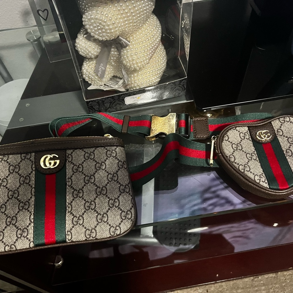 GG Monogram Crossbody and Belt Bag Set